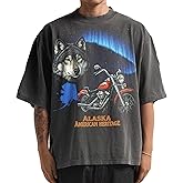 Washed Shaka-Wear Drop Shoulder 7.5 oz Heavyweight Graphic Tshirts Vintage Thick Boxy & Oversized Baggy Fit