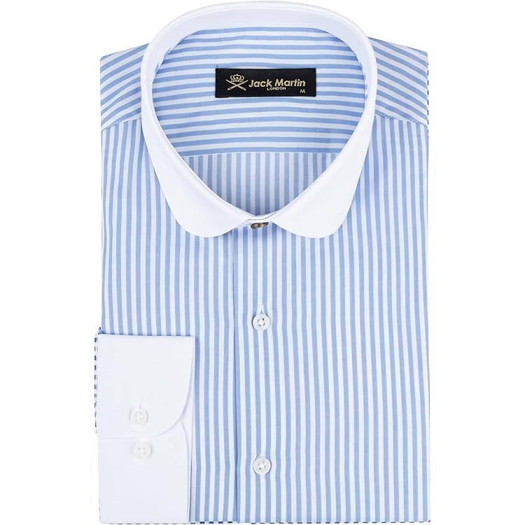 Amazon.com: Men Club Collar Shirt Red Zig Zag Texture Steps