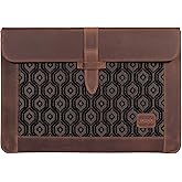 Londo Top Grain Leather MacBook Bag Laptop Sleeve for MacBook Pro and MacBook Air Case 14 Inch - 13 Inch (M4, M3, M2, M2, M1, Pro, Max) 13.3 Inch, iPad Pro 12.9 Inch - 2020 to 2024 Models