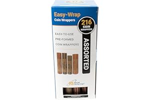 Royal Sovereign Assorted Coin Preformed Wrappers, 216 Count (FSW-216N) - Blue