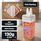 Hemway Red Holographic Glitter Shaker 130g Extra Chunky for Resin Crafting view 2