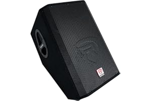 Rockville RSM12A V2 1000W 2-Way Powered Stage Monitor Speaker, 12" Woofer, Clear Audio, Durable Build, Versatile Inputs, for Live Performances