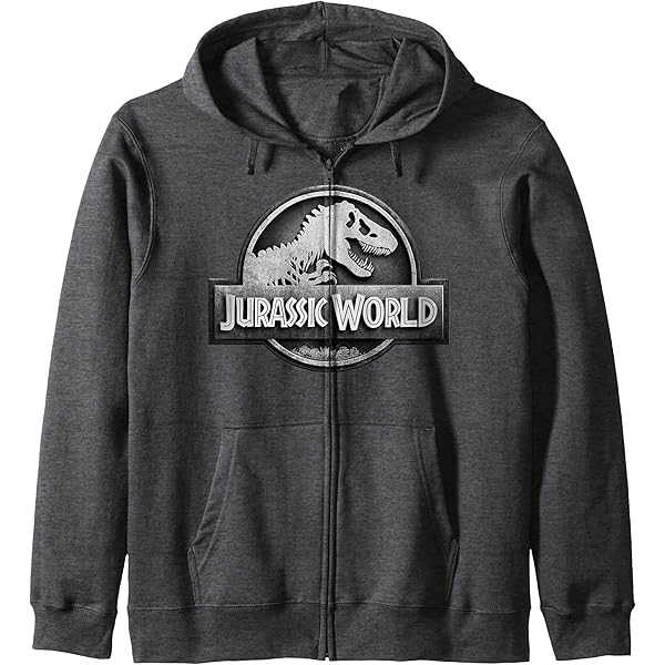 Amazon.com: Jurassic Park Classic Logo Distressed Zip Hoodie