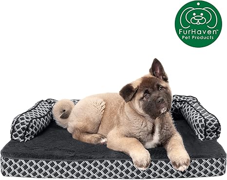 Amazon Com Furhaven Pet Dog Bed Cooling Gel Memory Foam Plush