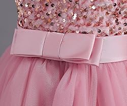 Nileafes Flower Girl Dresses for Wedding V-Shaped