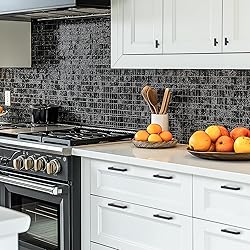 JOY DECOR 40 Pack Cabinet Handles, Black Cabinet