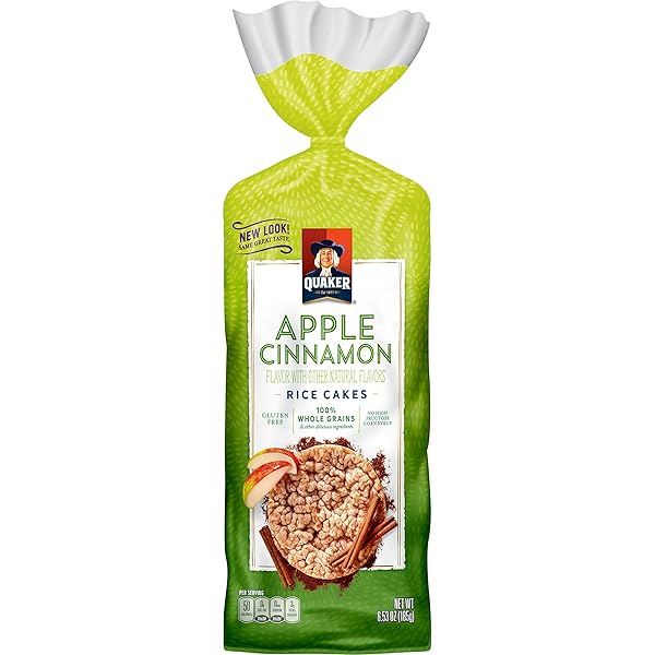 QUAKER RICE CAKE, APPLE CINNAMON, 12 COUNT, 6.53...
