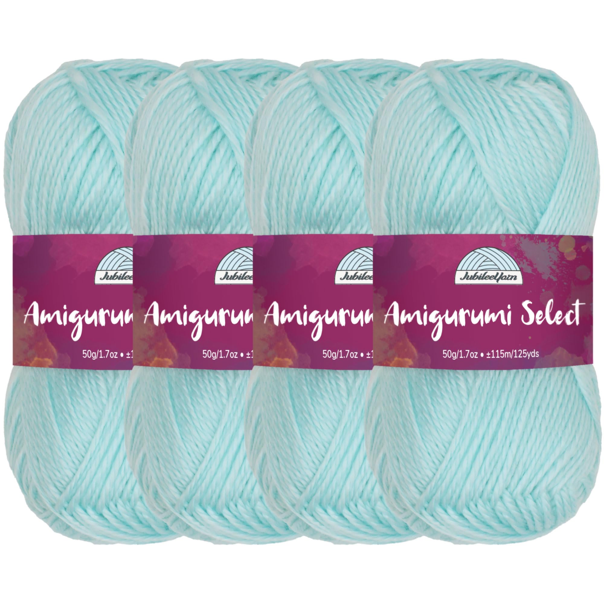 Amigurumi Select 100% Acrylic Craft Yarn Skeins Crochet and Knitting Projects - Acrylic Fingering Weight - Aster - 4 Skeins — image 1