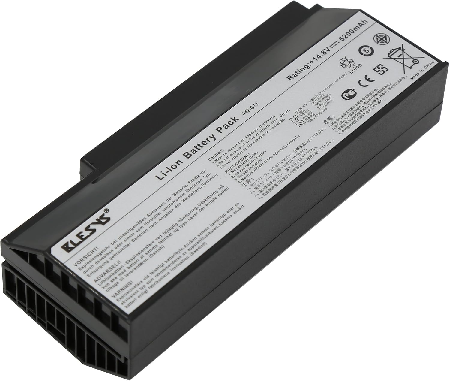 BLESYS 14.8V 8-Cell A42-G73 Battery for ASUS G73 G73G G73Gw G73J G73Jq G73Jh G73Jw G73Jx G73S G73Sv G73Sw G73Sx Series Laptop 4400mAh - Image 5