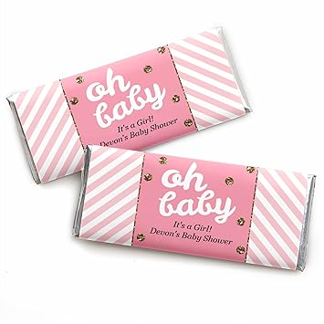 Amazon Com Custom Hello Little One Pink And Gold Personalized