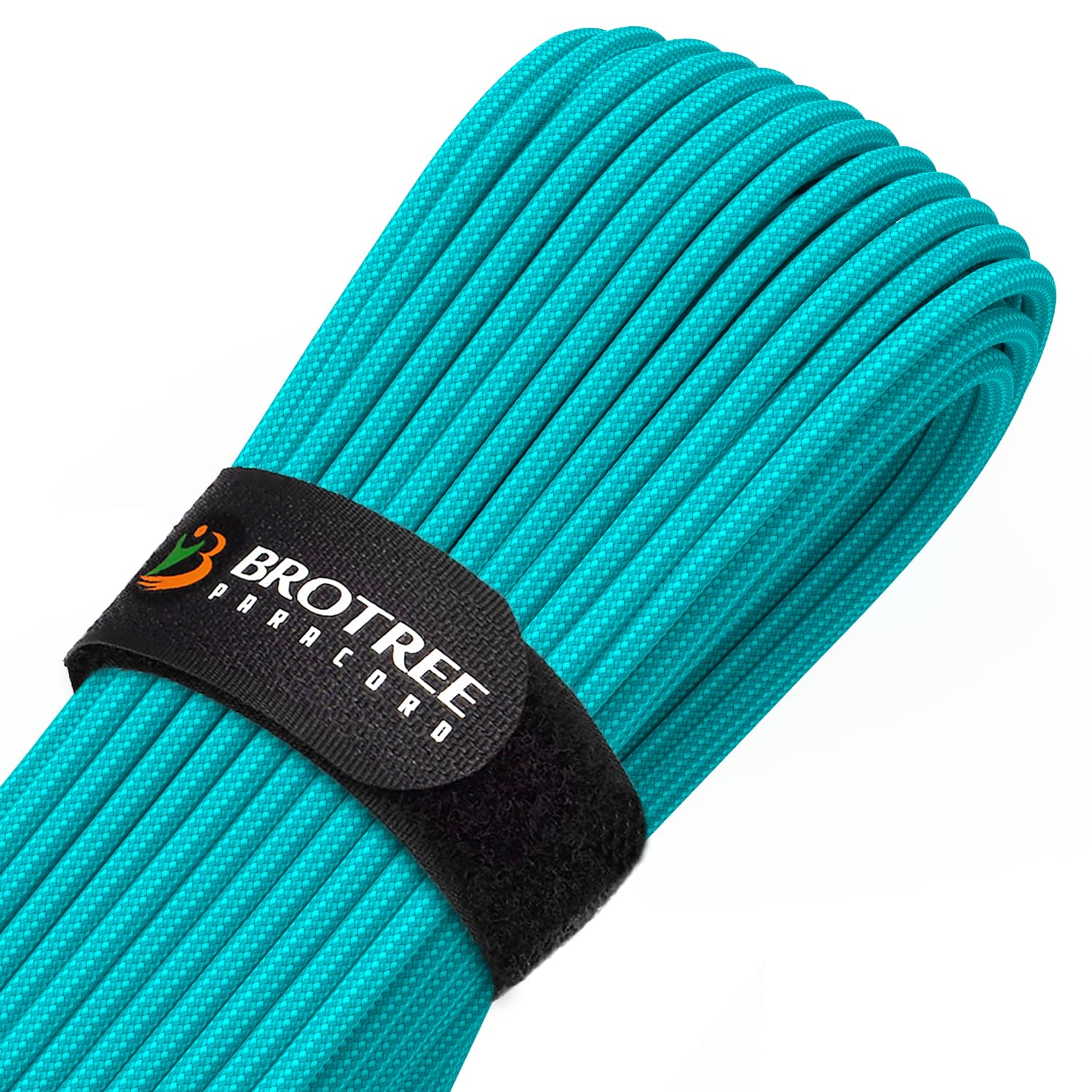 Brotree Paracord 4mm 30M 9 Strands 100% Nylon Rope Type 3 Parachute Cord for Outdoor, Bracelet, DIY - 280kg Breaking Load (Turquoise)