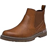 Jousen Mens Boots Retro Chelsea Boots Mens Casual Slip On Boots for Men