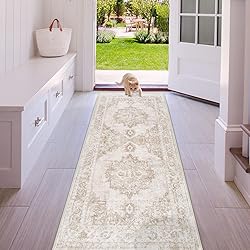 Area Rug 2x6 Runner Rug: Washable Vintage Hallway