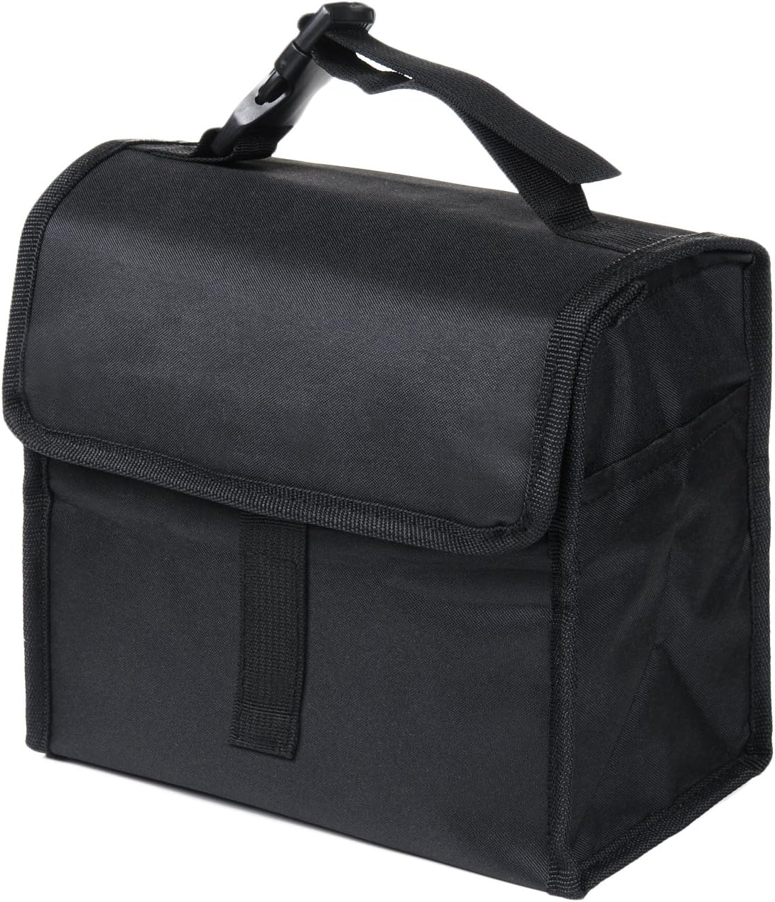 Vitalismo Insulated Lunch Bag for kids waterproof Easy Carry Travel Foldable Lunch Tote Bag for Outdoor Camping Picnic Black