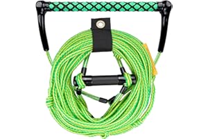 Obcursco 75FT Wakeboard Rope, Water Ski Ropes with EVA Handle for Water Skiing, Wakeboard, Kneeboard