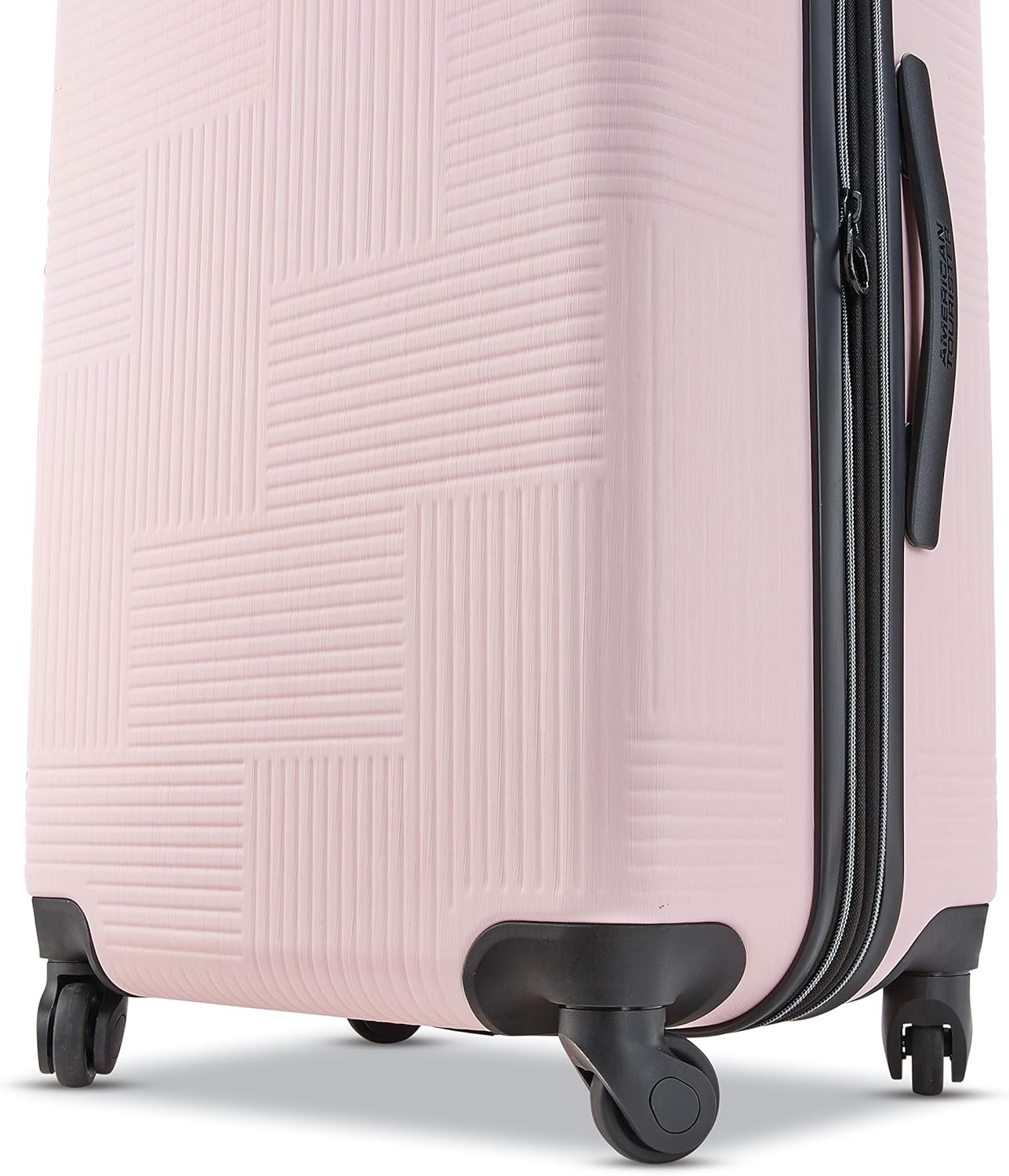  | American Tourister Stratum XLT Expandable Hardside Luggage with Spinner Wheels, Pink Blush, Carry-On 21-Inch | Carry-Ons