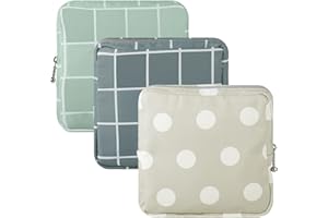 Ymapinc 3Pcs Sanitary Napkin Storage Bag Period Bags for Teen Girls for School Period Pouch Portable Tampon Storage Pouch for Women Ladies with Zipper Feminine Necessities