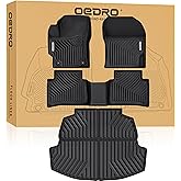 OEDRO Floor Mats Fit for 2026-2020 Toyota Corolla Sedan Gas/Hybrid (Not for Hatchback and Cross), All Weather TPE Car Liners Tailored Fit Corolla Accessories, 1st and 2nd Row with Cargo Liner