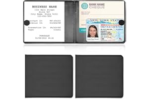 Kewucn 2 Pack Car Registration Insurance Holder, 10.55''×4.8'' Essential Auto Card Glove Box Organizer, Vehicle Interior Accessories Perfect for Most Car, Truck, SUV(Black)