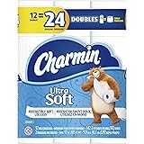 Charmin Ultra Soft Toilet Paper 12 Double Rolls, 142 sheets per roll (packaging may vary)