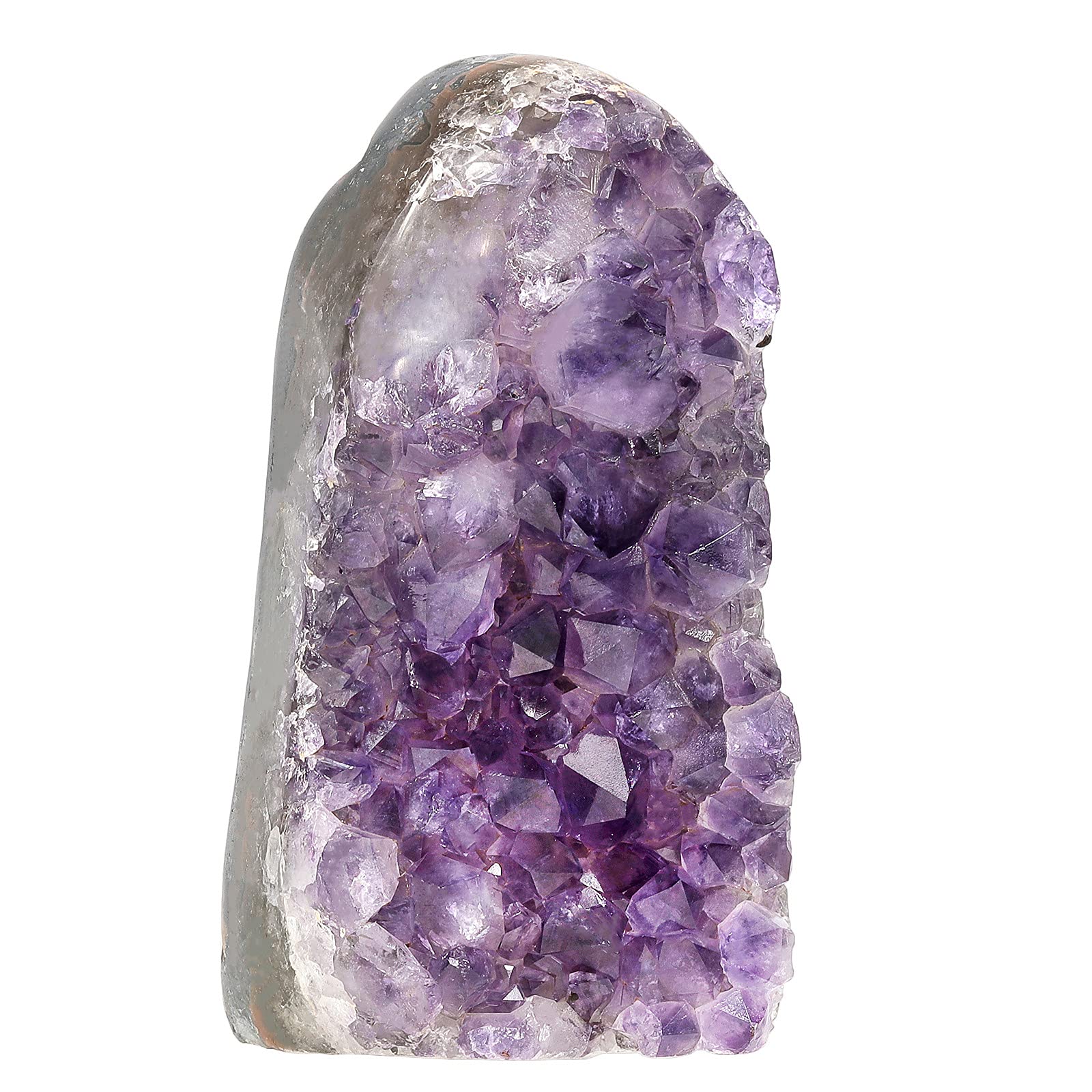 Nupuyai Natural Amethyst Crystal Quartz Cluster, Mineral Geode Druzy Specimen Stone for Reiki Healing Home Decoration (1000-1200g)