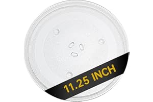 Rotaglass 11.25" Microwave Glass Turntable Plate, 11.25" / 28.6 cm Microwave Tray Replacement Glass Plate, Glass Tray Replacement for LG, GE, Magic Chef, Hotpoint, Panasonic, Kenmore, etc