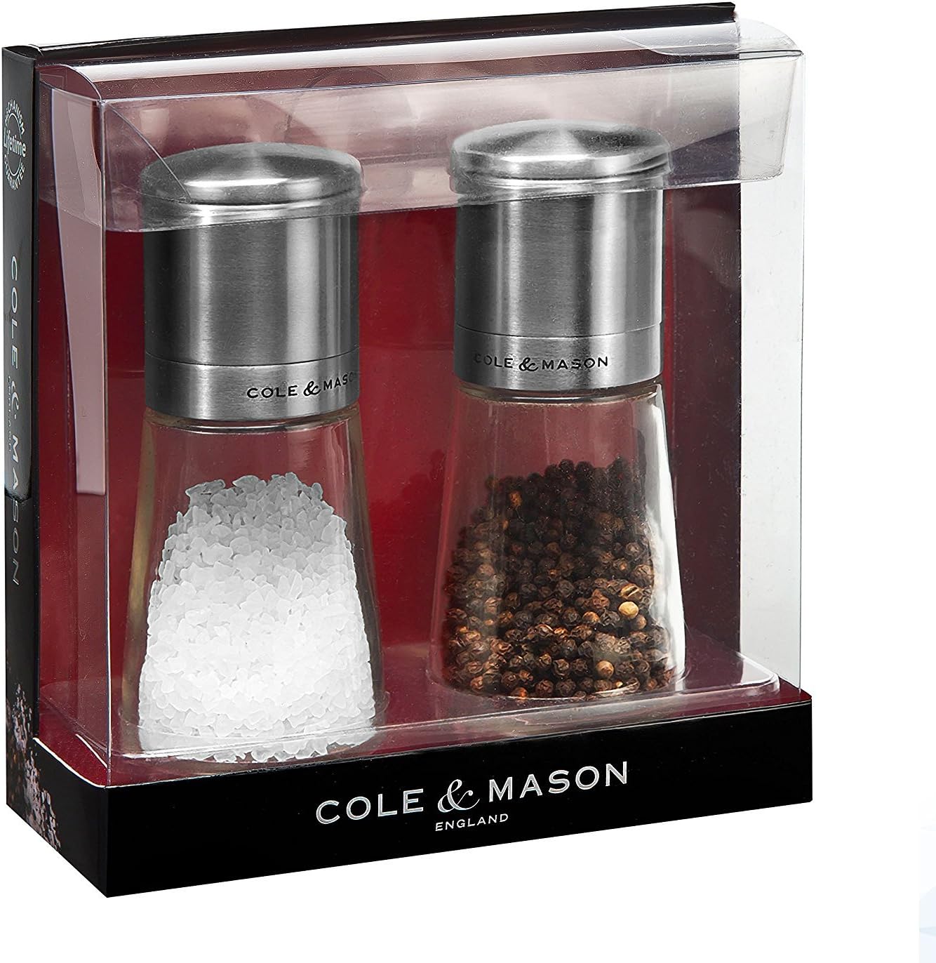 COLE & MASON Clifton Top Grinding Salt and Pepper Grinder Gift Set