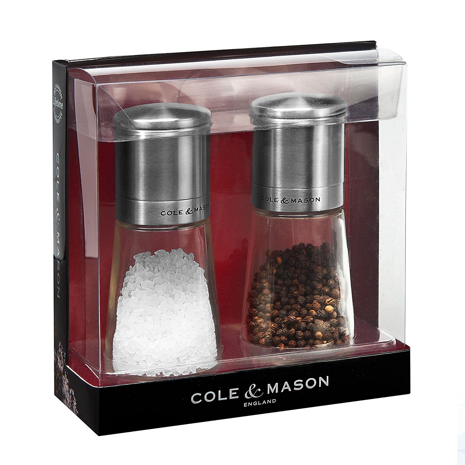 COLE & MASON Clifton Top Grinding Salt and Pepper Grinder Gift Set