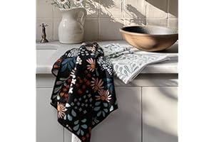 RECYCO Waffle Kitchen Towel Set of 2 - Quick Dry Microfiber Sustainable Dish Towels - Ultra Absorbent Reusable Cleaning Tea T