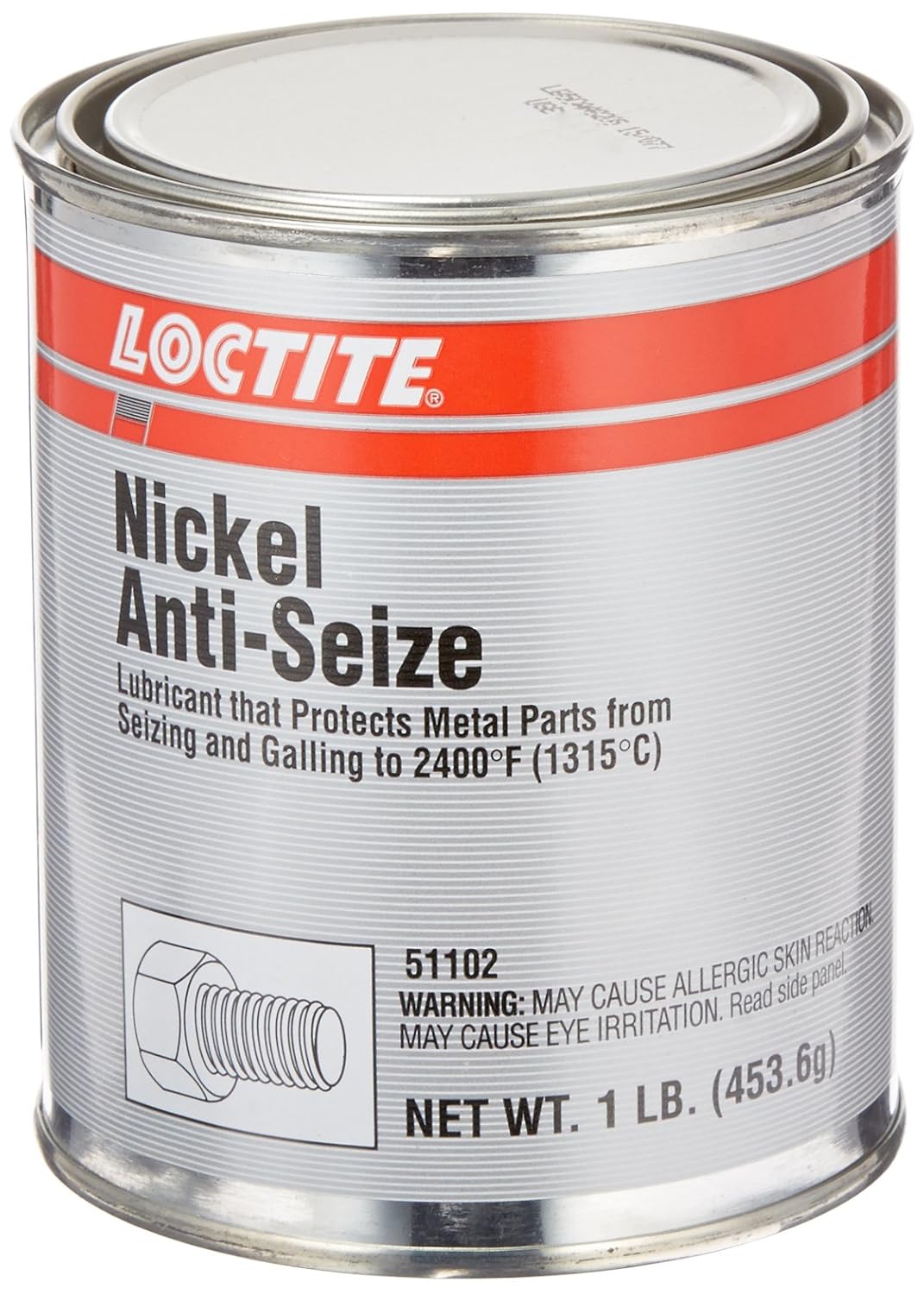 Loctite 51102 Gray LB 771 Nickel AntiSeize Lubricant, 2400