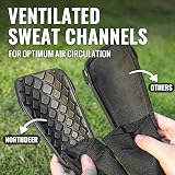 Northdeer Football Shin Guards Sleeves with Ankle Protection Black M view 3