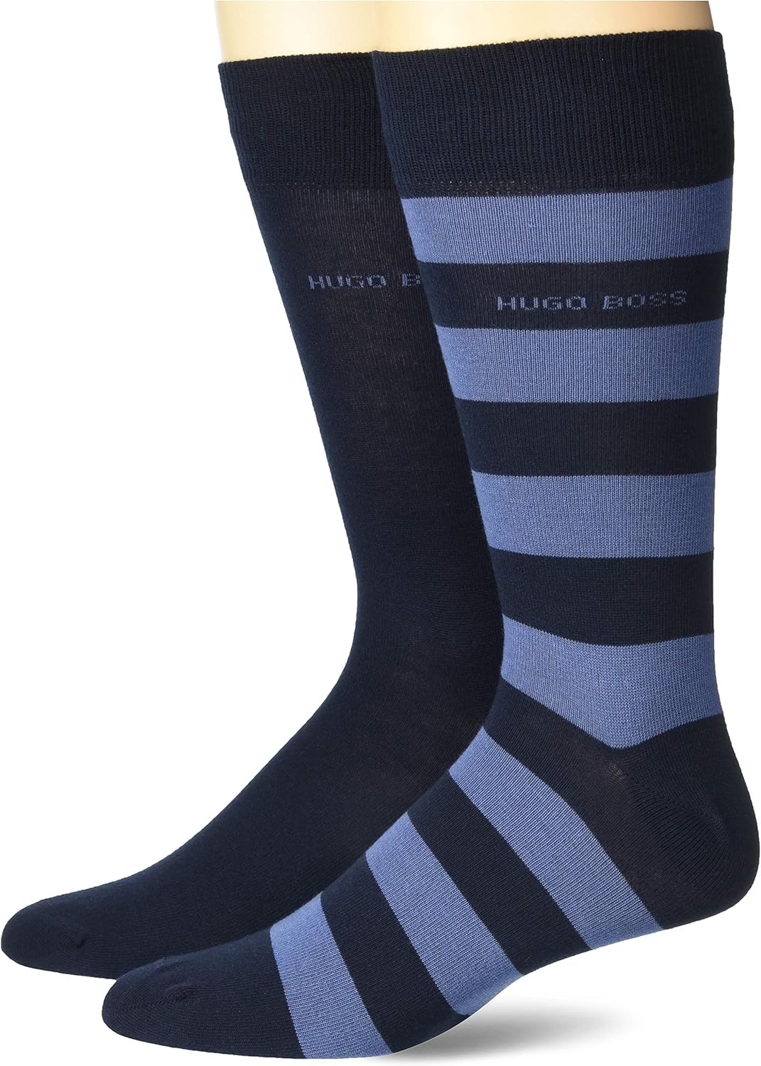 BOSS Hugo Boss mens Dress Socks, Midnight Navy/Dark Turquiose, 10 13 US