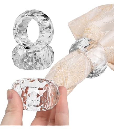 Amazon.com: 48 Napkin Rings - Clear 1.75