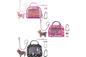 Real Littles - 3 Collectible Micro Puppy Carriers with 3 Micro Puppies and 15 Micro Working Surprises Inside!