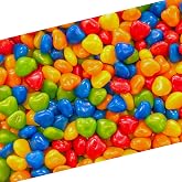 Mini Hearts Hard Candy, Assorted Fruit Flavored, 1 Lb Bag | Edible Hearts for Decorating Cookies &amp; Cakes, Rainbow Candy