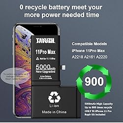 TAYUZH Battery for iPhone 11 Pro Max,5000mAh 0