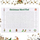 Generic Jumbo Christmas Word Search Poster, Giant 36" X 24" Wall Game with 50 Words, Large Holiday Activity for Families (Christmas)