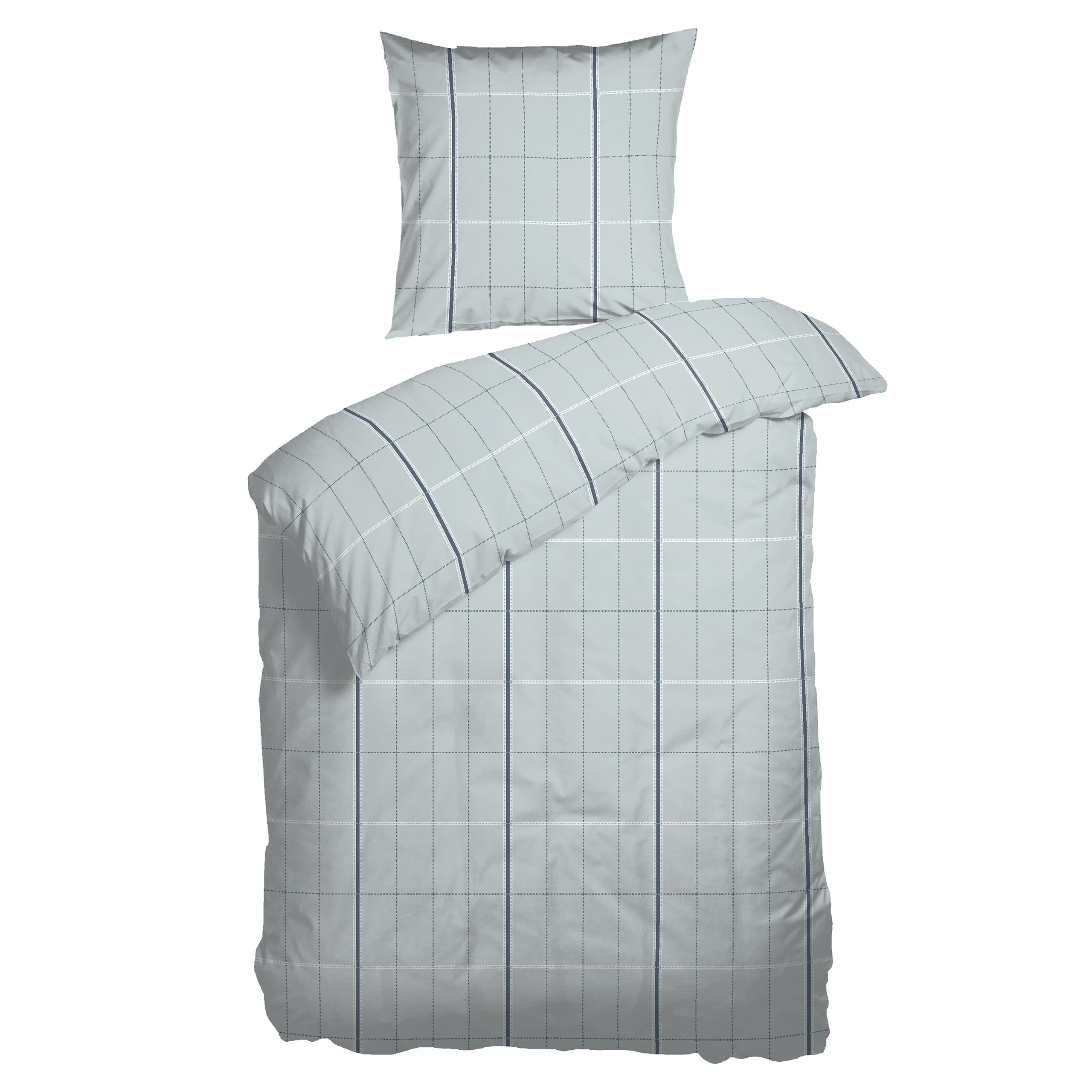 Arctic Bed Linen 135 x 200 cm Flannelette I Duvet Cover Made of 100% Cotton with Oeko-Tex Standard 100 I 2-Piece Bedding Set Including Pillowcase 80 x 80 cm Nordic Design from Denmark, Design Dublin