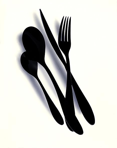 Mepra 111N22024 - Cubertería especial unificada, color negro