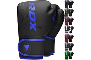 RDX Kids Boxing Gloves Sparring and Muay Thai Maya Hide Leather, Kara Patent Pending Junior Training Mitt for Kickboxing, Pun