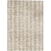 Signature Design by Ashley Abanlane Modern Medium Pile 5 x 7 Foot Area Rug, Brown & Beige