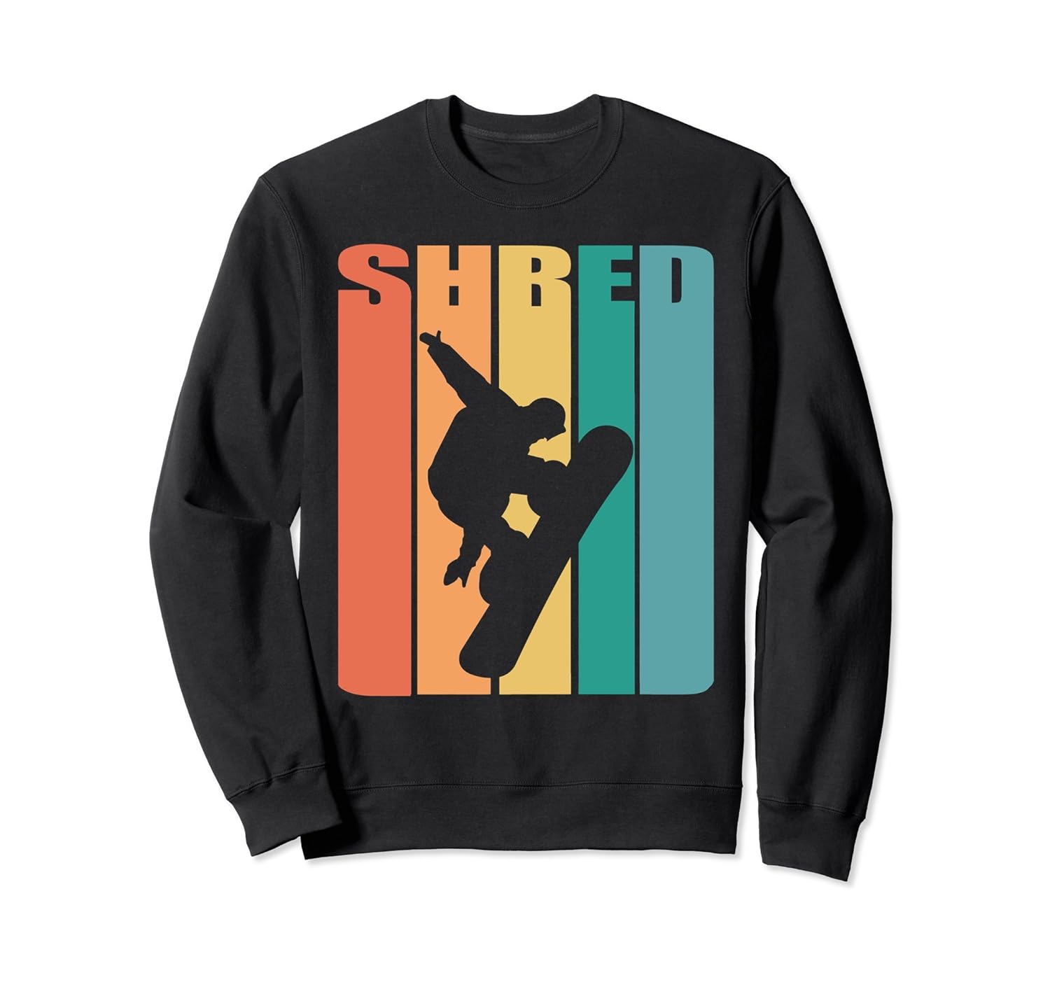 Retro 70s Vintage Snowboard Sweatshirt Snowboarding Air4LVS 4loveshirt