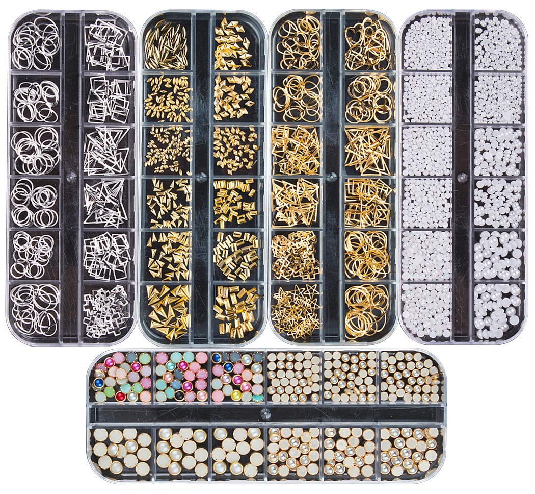 Ranvi 3000 Pieces(5 Boxes) Nail Art Rhinestone Set Nail Ornaments Style2 โ image 1