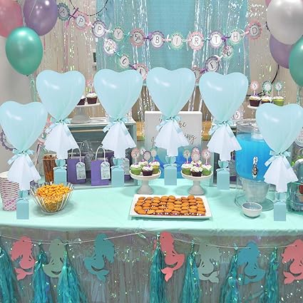 Amazon Com Mint Green Heart Shaded Party Balloons Tutu Tulle