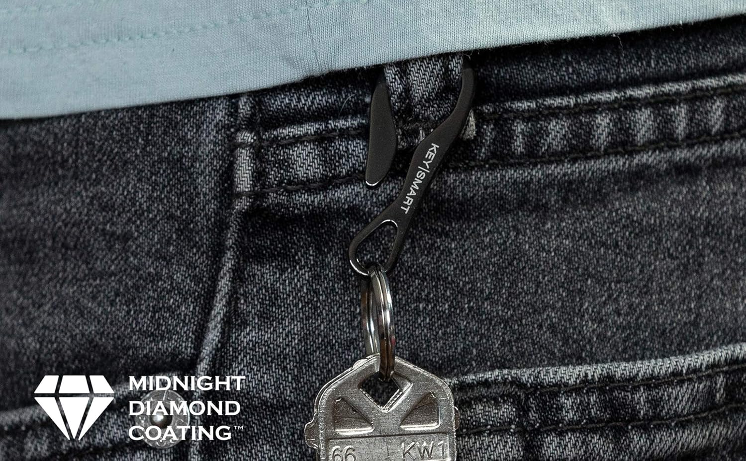 KeySmart Key Dangler Pack - Clip Your KeySmart to Anything (Regular and XL, Midnight Diamond) : Office Products