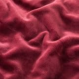 MOONLIGHT20015 Fleece Blanket 200x240 cm Burgundy 400 GSM Silk Touch view 9