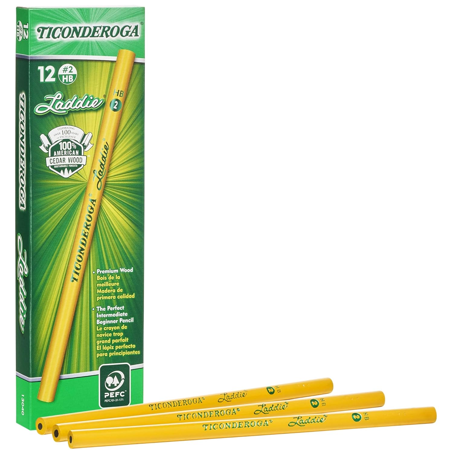 TICONDEROGA Laddie Intermediate WoodCased Pencils Without