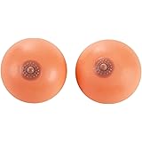 Stress Ball - 2-Pack Boobs Stress Reliever Ball, Fake Breasts Toy Squeeze Ball, Novelty Gag Gift, 4 x 3.5 x 4 Inches