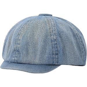 Denim Newsboy Flat Cap Men Taxi Driver Hat Adjustable Newsboy Gatsby Ivy Paperboy Hats