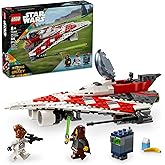 LEGO Star Wars Jedi Bob’s Starfighter Buildable Toy Vehicle, Brick Built Star Wars Starship with Jedi Bob Minifigure, Birthday Gift Idea for Boys, Girls or Any Fan Ages 8 and Up, 75388